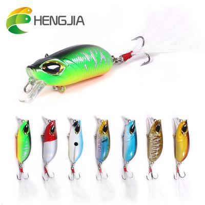 1 pz HENGJIA Crankbait con Rulli Magnetici Wobbler di Plastica Attrezzatura da Pesca