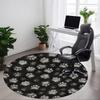 1pc Paw Prints Chair Carpet for Office, Non-slip, Soft and Durable Office Rug, Perfect for Office Yy251227162