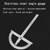 150mm Stainless Steel 180° Rotary Protractor, Precision Angle Finder Goniometer Ruler for Machinist & Carpentry Layout Measurement