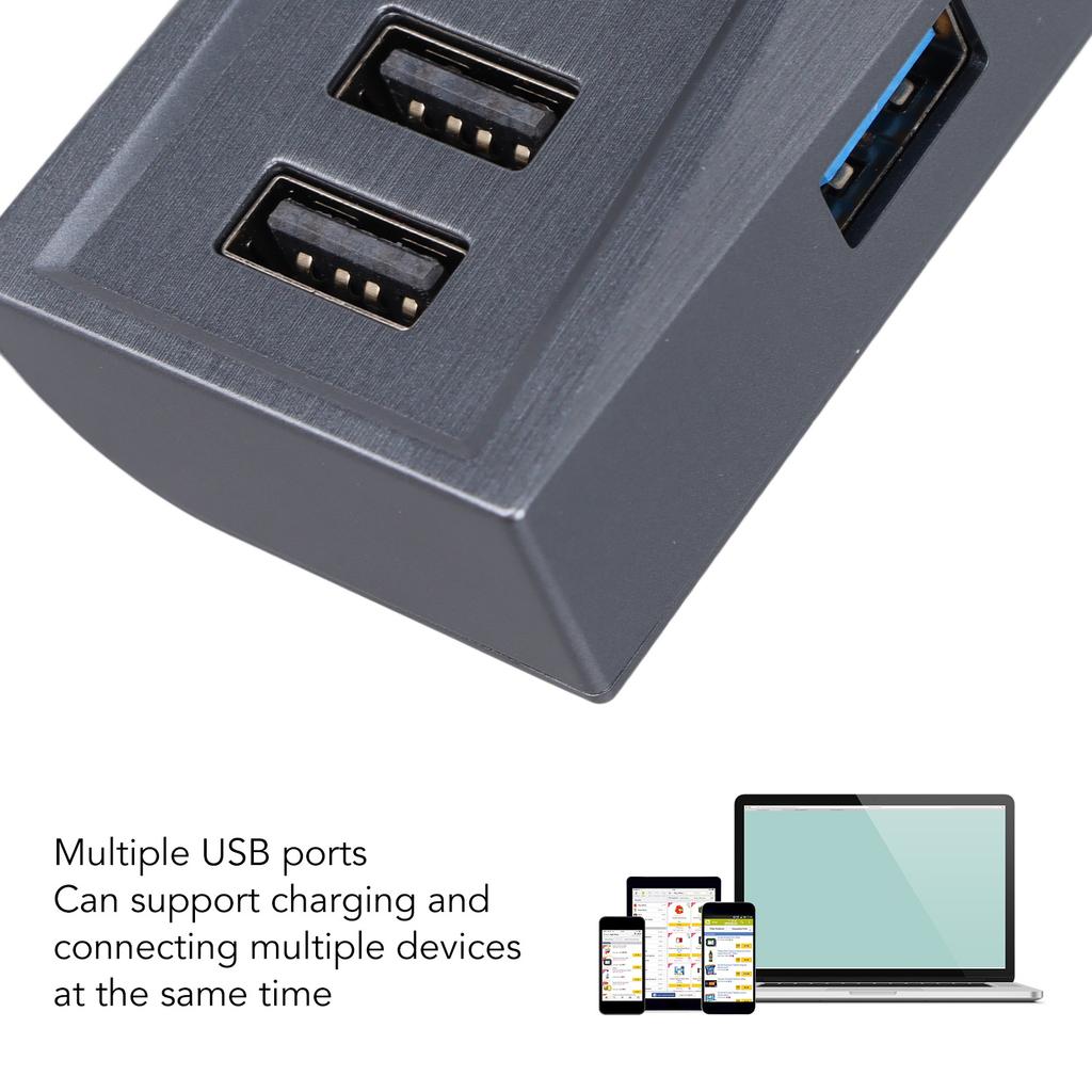 Glove Box USB Hub Multiport Stable Transmission Convenient Car Docking Station Replacement for Tesla Model 3 Y