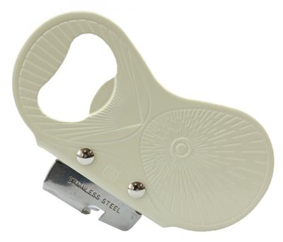 Abridor de latas de metal perolado com abridor de garrafas Nitoku Fabricado no Japão Fabricado em Tsubame Sanjo Veggie Live CC-1035