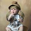 BZDOLL Realistic 55 CM 22 Inch Reborn Baby Full Vinyl Body Girl Doll with Blonde Long Hair Princess Toddler Bebe Christmas Gift