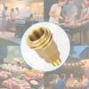 Solid Brass Propane Hose Adapter 1/4" Male Thread Conversion Kit Simple Installation for Gas Grill & Heating Devices