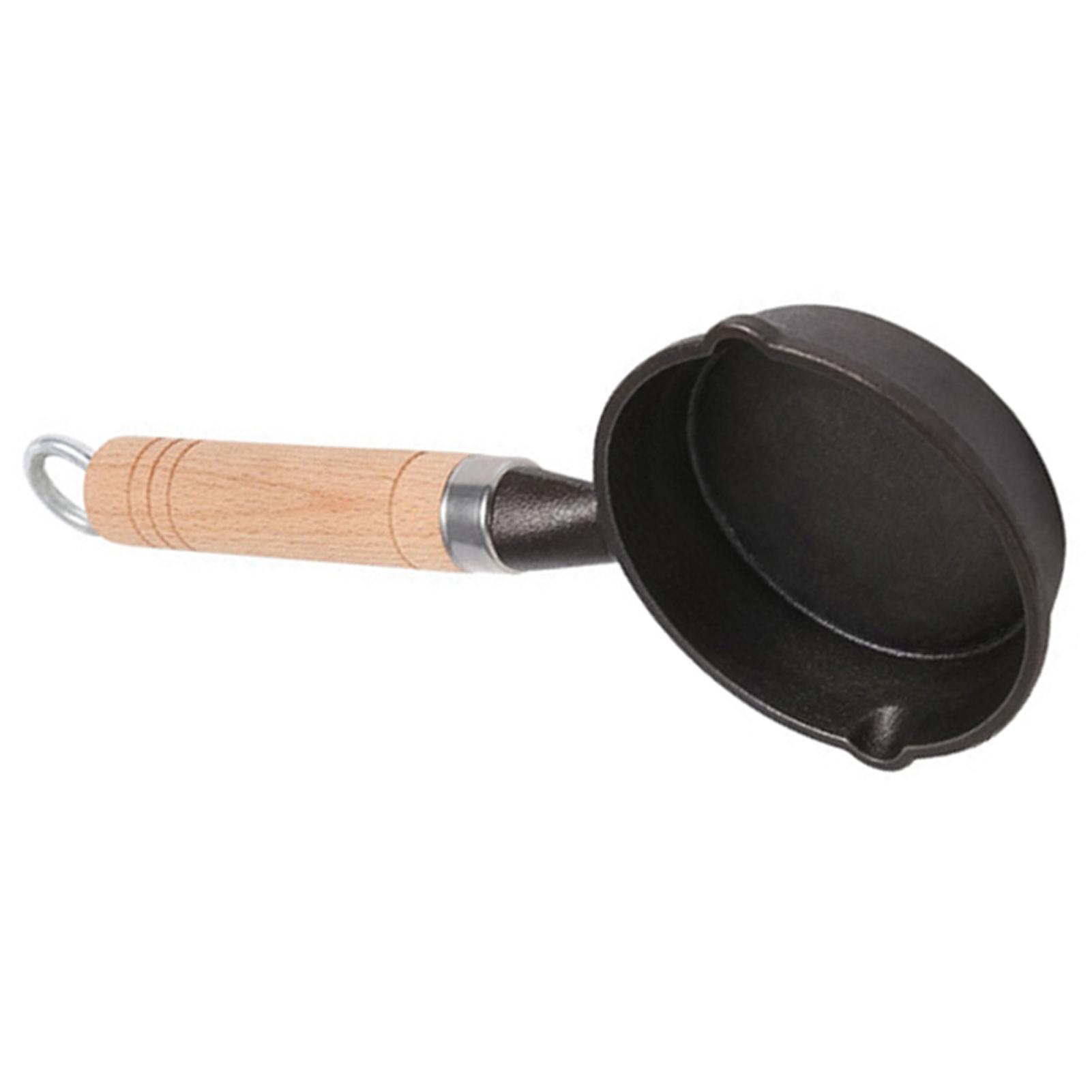 

Мини-сковорода с равномерным нагревом, антипригарное покрытие, чугунная маленькая сковорода для яиц для дома, кемпинга, путешествий