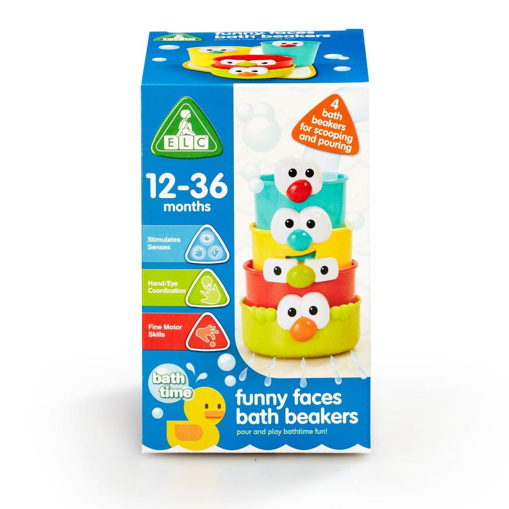 Early Learning Center Bath Time Funny Face Bath Water Play Baby Authentic Cup, Toy, Toy, Gift, 200570,