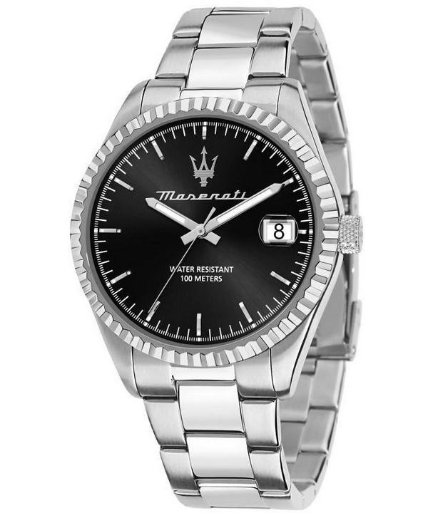 

Maserati Competizione Нержавеющая сталь Черный циферблат Кварцевые R8853100028 100М Мужские часы чёрный