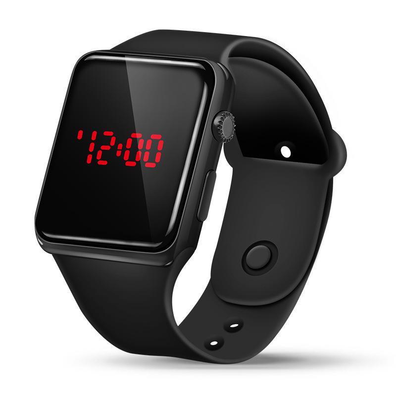 Unisex 2023 Black LED Sports Watch with Night Light for Teens and Students