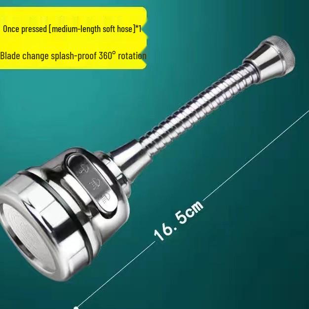 Universal Rotating Kitchen Faucet Extender with Electroplated Booster Filter