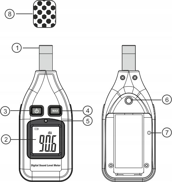 SONOMETER - SOUND LEVEL METER DECIBLE METER