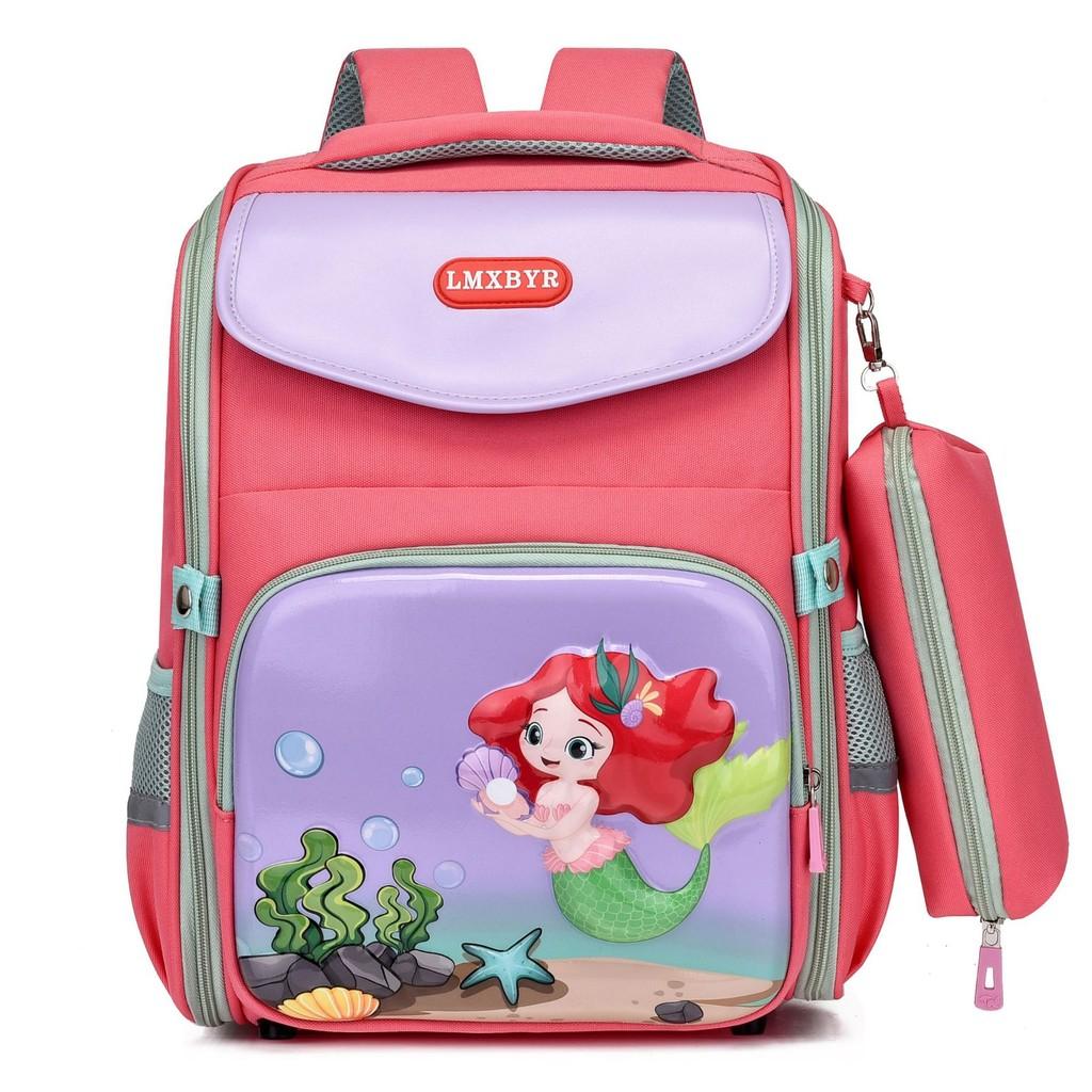 Lightweight And Spacious Kids School Backpack With Cute Cartoon Patterns