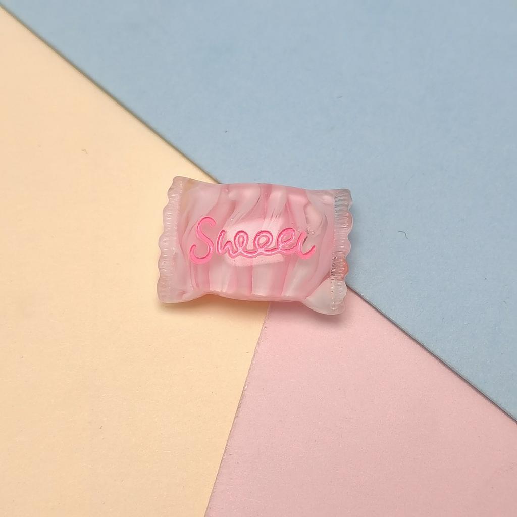 100Pcs Luminous Candy Decoration Craft Flat Back Cabochon Embellishments for Scrapbooking Diy Accessories Valentines Resin Candy