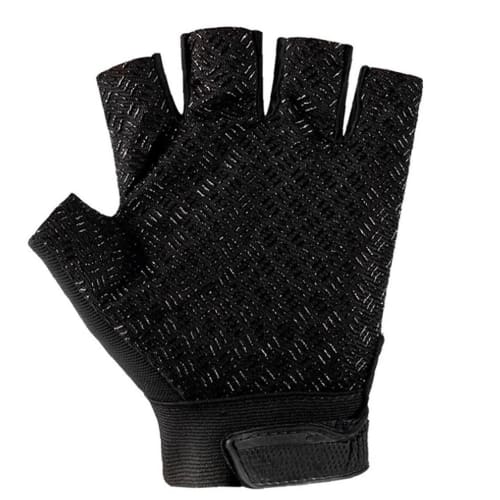 Tactical Half-Finger Gloves, Reinforced, Mountaineering Gloves (Black)