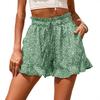 Summer New Women'S Chiffon Printed Casual Pocket Waist Shorts