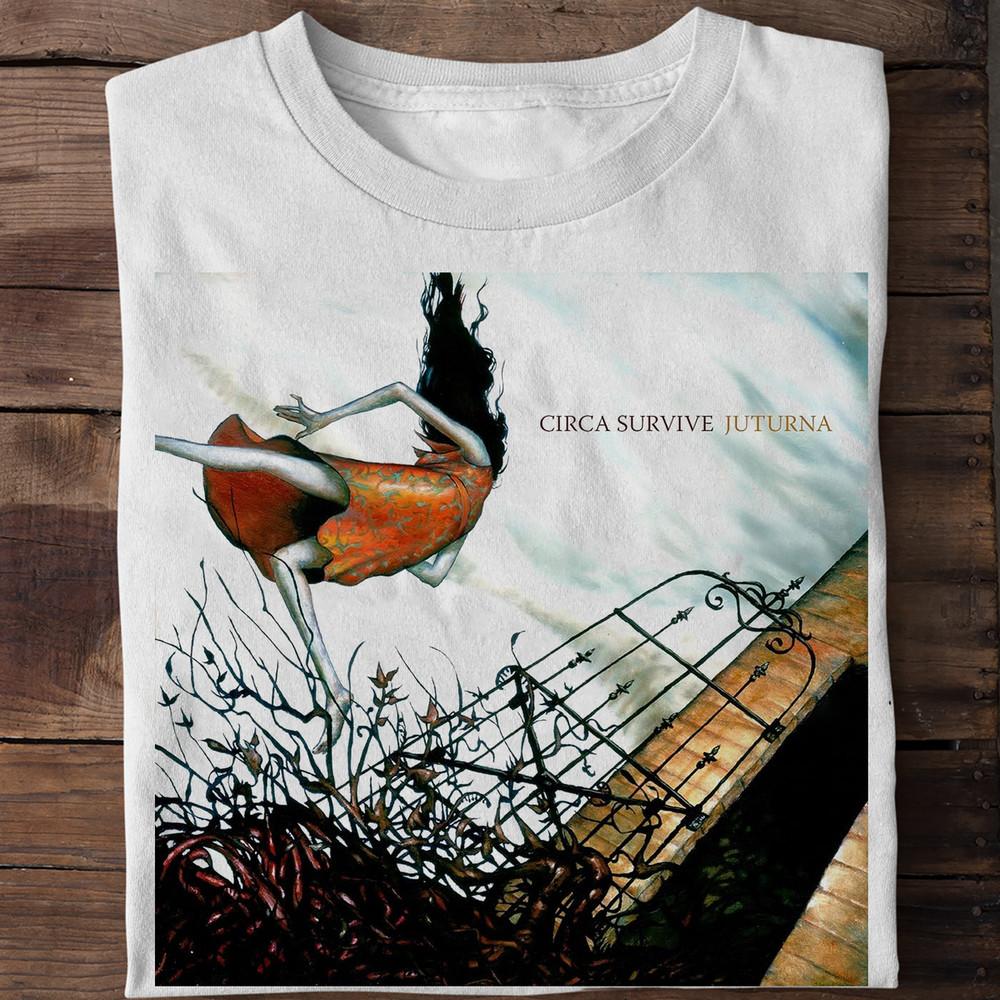 NEW Circa Survive Juturna Album White All Size  PA032 FREE SHIPPING Unisex T-Shirt XXL