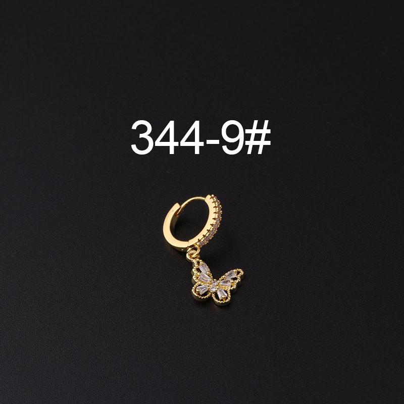 Micro-Pavé Zircon Irregular Ear Cuff Earrings