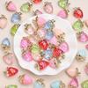 Strawberry Pendants Set Sweet Fruit Charms DIY Keychain Phone Chain Party Decor