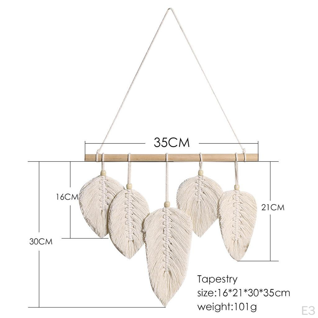 Boho Tapestry Handmade Knitting Tassels Macrame Wall Hanging Room Decor