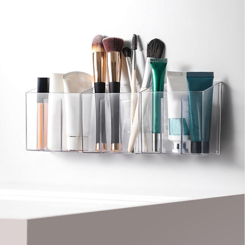 Transparent Lipstick Cosmetic Makeup Acrylic Makeup Brush Tool Storage Box Case Make-Up Brush Holder Table Organizer Makeup Tool
