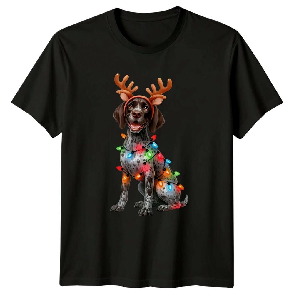 Festive Dog Christmas Dogs Holidays Unisexs TShirt Unisexs Tee Graphic Unisex Shirt