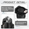 uxcell 4-Pack 5-Pin XLR Female Jack Socket Microphone Adapter Audio Panel Mount Connector Accessory for Mixer Power Amplifier Black