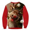 Christmas Print Loose Men's Hoodie