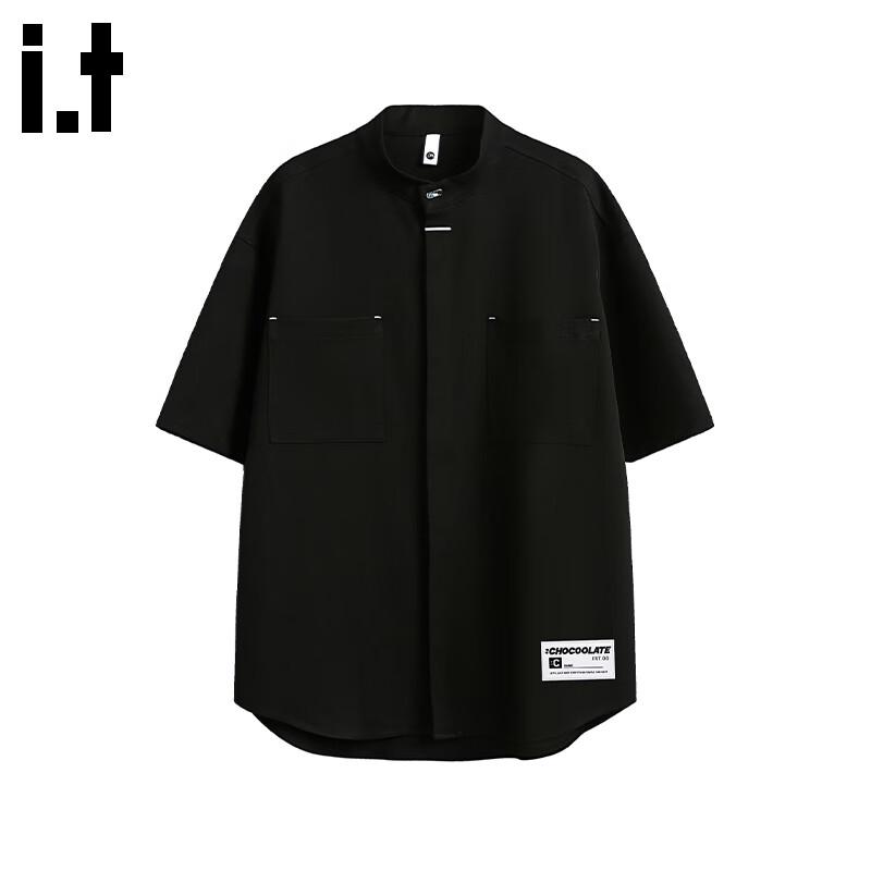 CHOCOOLATE Men's Japanese Style Workwear Short Sleeve Shirt