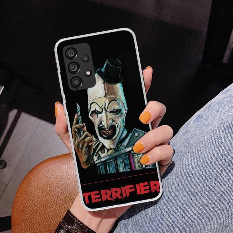 

Horror Movie Terrifier Phnoe Case for Samsung Galaxy A17 A37 A57 A16 A26 A36 A56 A15 A14 A13 A55 A54 A53 A35 A34 A33 A25 A24 A23 Samsung A14