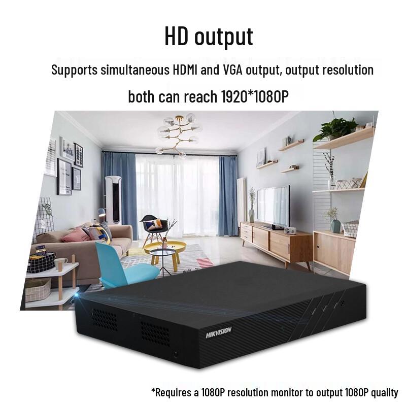 HIKVISION DS-7804N-F1 Registratore Video NVR a 4 Canali Spina CN (adattatore incluso)