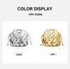Magnetic Buckle Woven Triangle Women's Handbag - Large Capacity Crossbody Bag