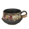 OLOEY Hand-pinched Retro Ceramic Coffee Mug & Saucer Set