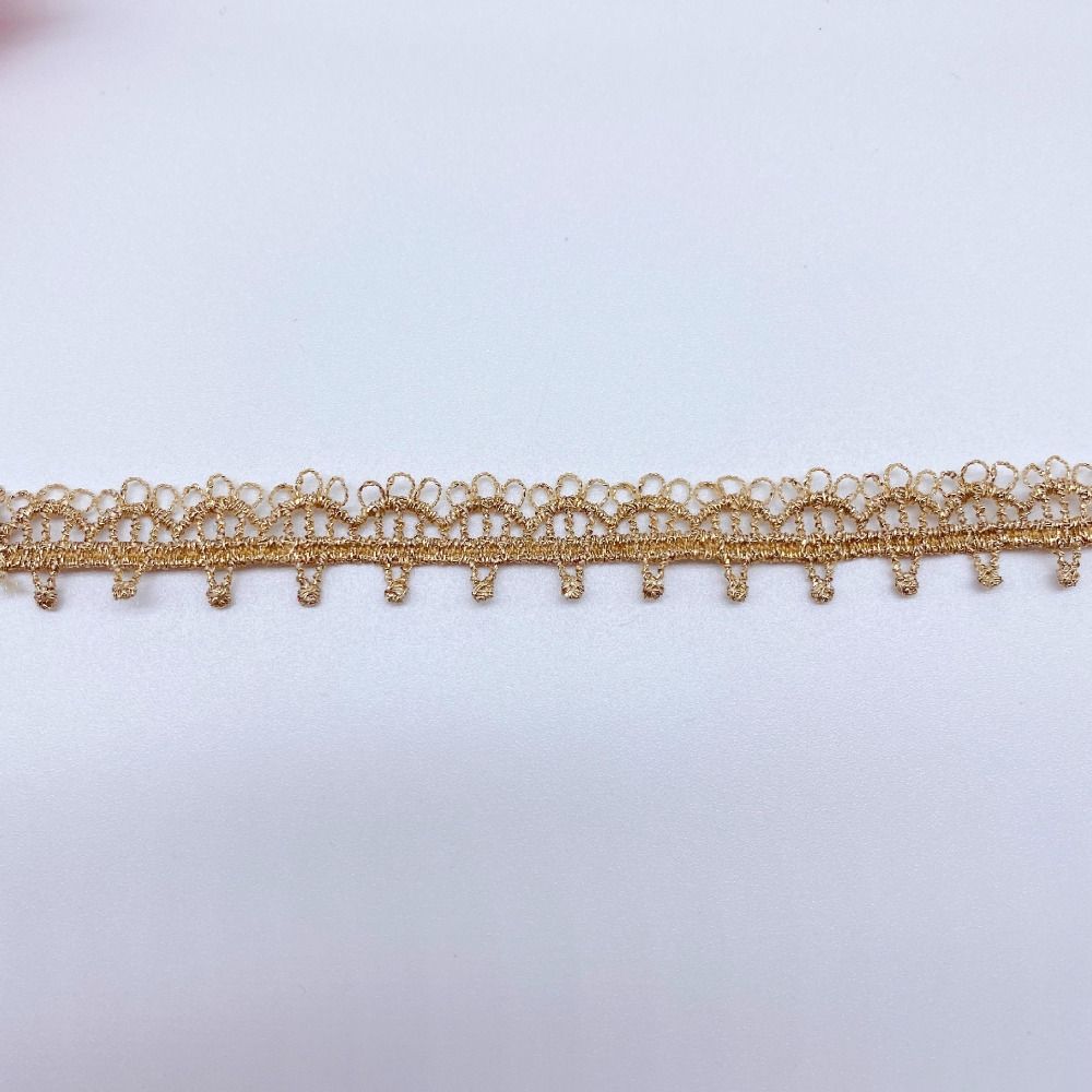 20Yards 1.3cm Wide Embroidered Lace Trim Purl Garment Trim  Children's Clothing Accessories