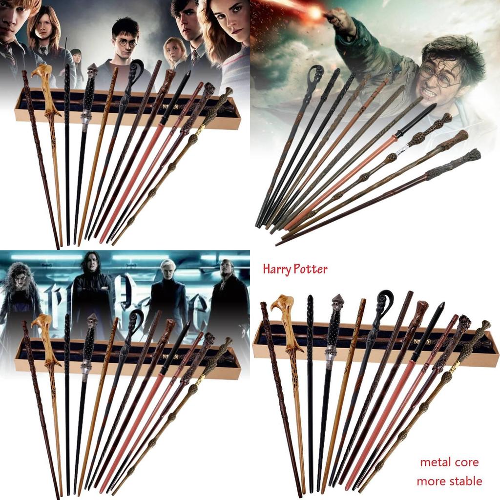 Hermione Granger Magic Wand High-quality Resin Prop Elegant Brown Box