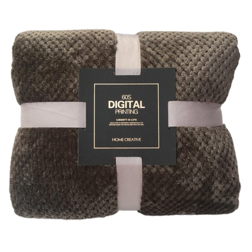 Soft Flannel Plush for Bed Solid Color Gift Blanket Throw Blanket Fleece Bedspread Cover Sofa Christmas Dropship