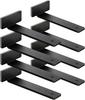 2Piece Shelf Bracket 30.48 Centimeter Floating Shelf Bracket 0.57 Heavy-Duty Hidden Shelf Bracket Iron Metal Support for Shelves