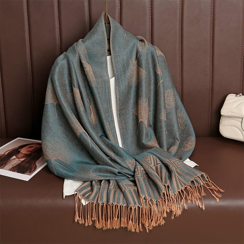 Luxury Thick Cashmere Scarf Women Print New Wraps Pashmina Travel Poncho Warm Blanket Winter Bufanda Shawl Female Stoles