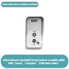 1-2 Mile Range 3 Volume Levels Rechargeable Voice Intercom Doorbell Wireless Doorbells Waterproof Electronic Intercom System
