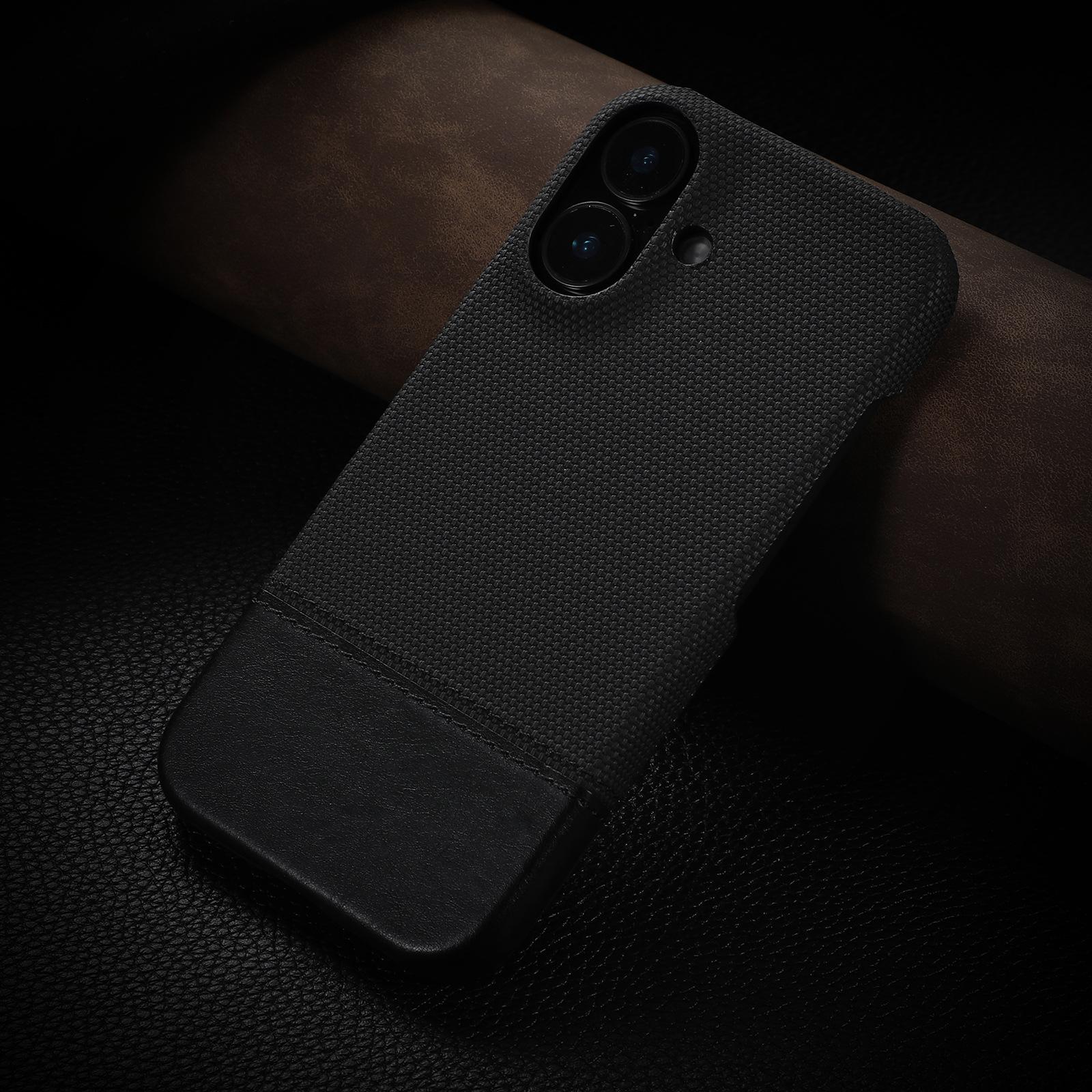 

Чехол из простой кожи с вставками подходит для мобильных телефонов Apple 16promax, защитных чехлов для iPhone15, а также для 14 мягких и жестких чехлов iphone16 чёрный