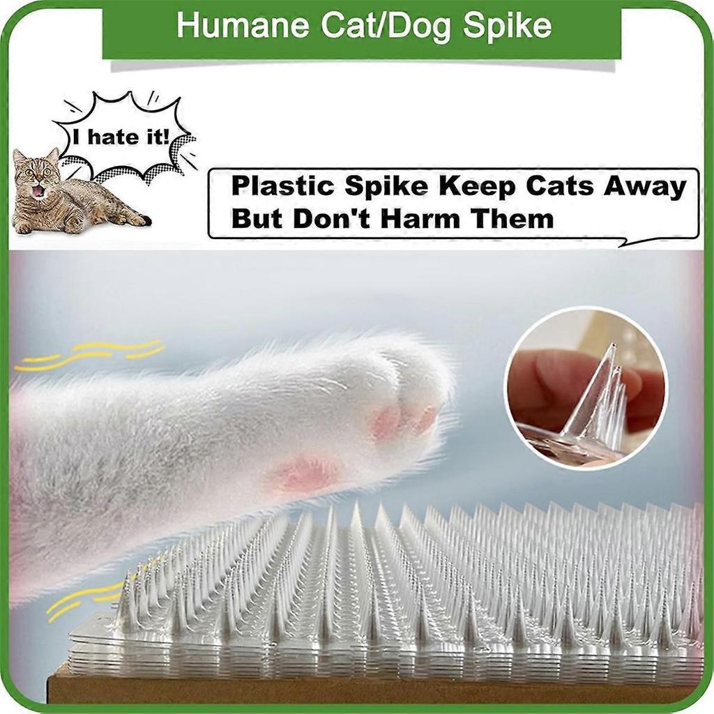 10 Pack Scat Mat for Cats with Spikes, Cat Repellent Mat Deterrent Indoor, Training Pads Keep Dogs