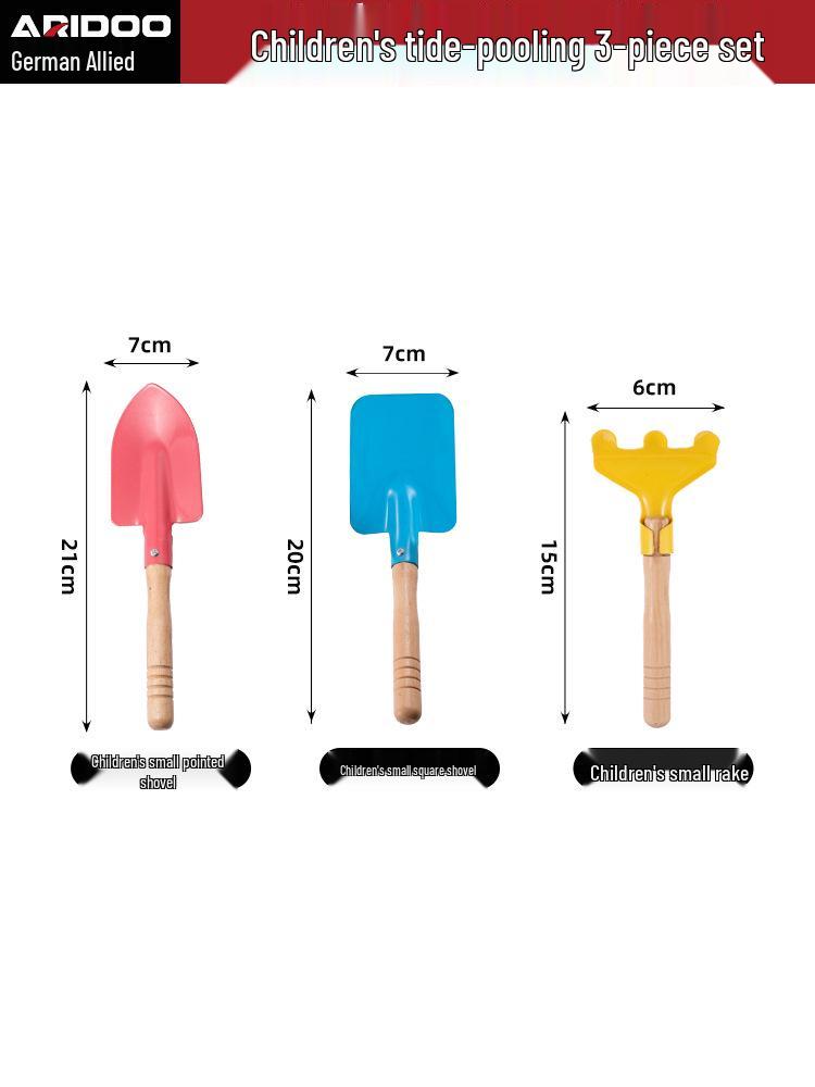 Tide-Chasing Tool Kit: Children's and Adults' Seaside Sand and Clam Digging Set with Shovel and Clips