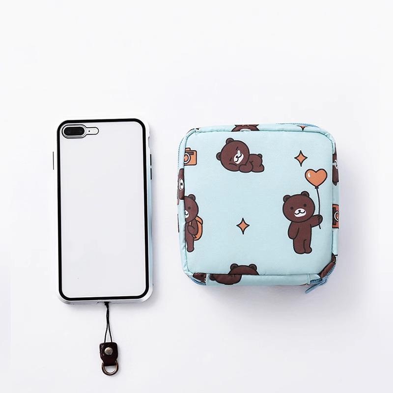 Women Portable Sanitary Pads Storage Bag Tampon Pouch Napkin Cosmetic Bags Organizer Ladies Makeup Bag Girls Hygiene Pad Bag