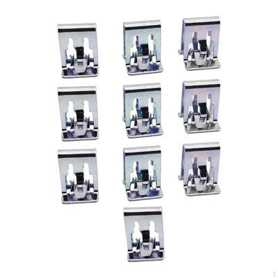 10x Metallbilfästen Fästklämma Spänne Vänster Höger Fordonsinredning Fästning för