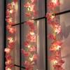 2M 20LED Flower Vine String Lights Cherry Blossom Garland Fairy Lights for Wedding Party Home Bedroom Decor