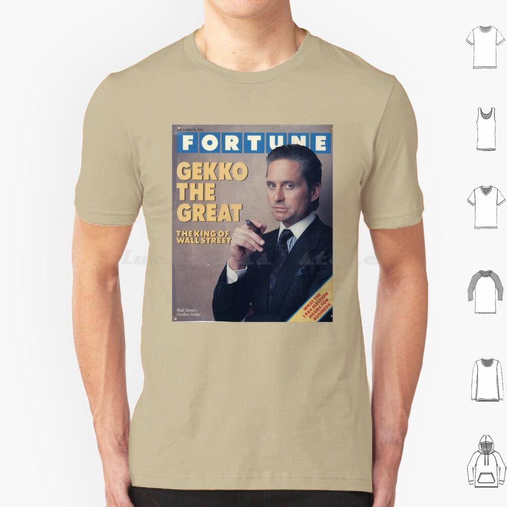 Gordon Gekko Fortune Magazine T Shirt Big Size 100 Cotton Gordon Gekko Gekko Fortune Wall Street Michael Douglas Finance