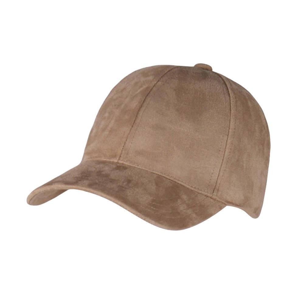 Zealous Sole Women's Light Pink Hip Hop Suede Baseball Hats Adjustable Sun Protection Sunscreen Hat Solid Retro Breathable Peaked Cap Casual Wear