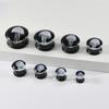 Unique Jellyfish Pattern Glass Ear Stretcher Handcrafted Expander Body Piercings Suitable for Comfortable All Day Wear
