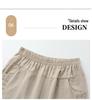 High-Waist Summer 3/4 Length Pants for Women