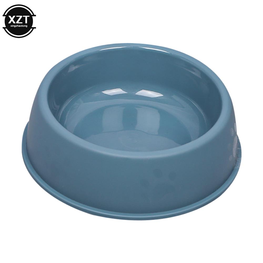 High Quality Solid Color Pet Bowls Candy-Colored Lightweight Plastic Single Bowl Small Dog Cat Pet Bowl Pet Feeding Water Tools