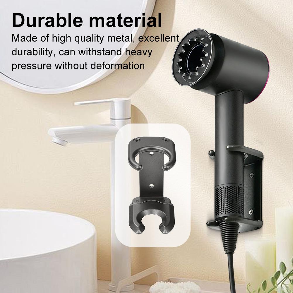 Wall Mounted Blower Holder Shelf Metal Hair Dryer Stand Easy Installation Storage Rack for Dyson Hairdryer HD08 HD15 HD16 HD18