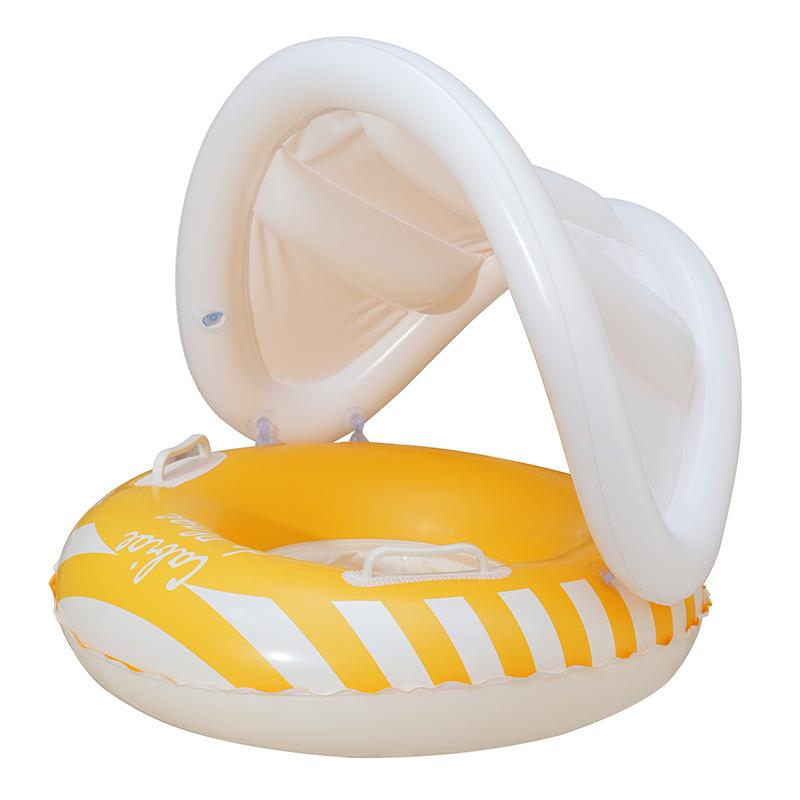 Children's Inflatable Little Rabbit Swim Ring with Double Airbag and Thickened Float Sleeves