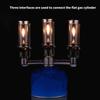 Aluminum Alloy Gas Tanks Stove Lamp Adapter One to Three Joint Light Weight Gas Tanks Connector Easy to Installation